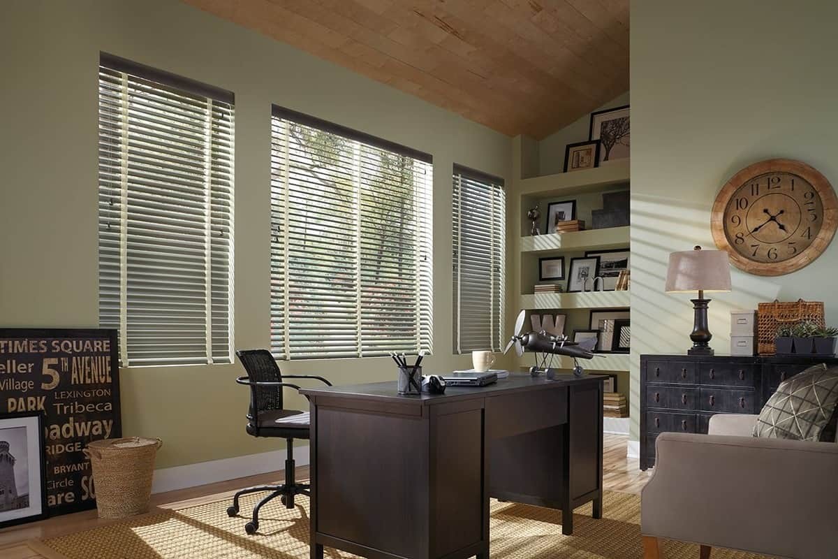 Hunter Douglas Modern Precious Metals® Aluminum Blinds, best blinds for home offices, near Jupiter, Florida (FL)