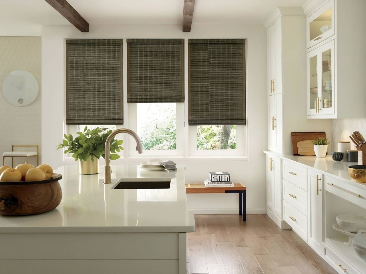 Hunter Douglas Provenance® Woven Wood Shades hanging in a Florida home near Jupiter, FL